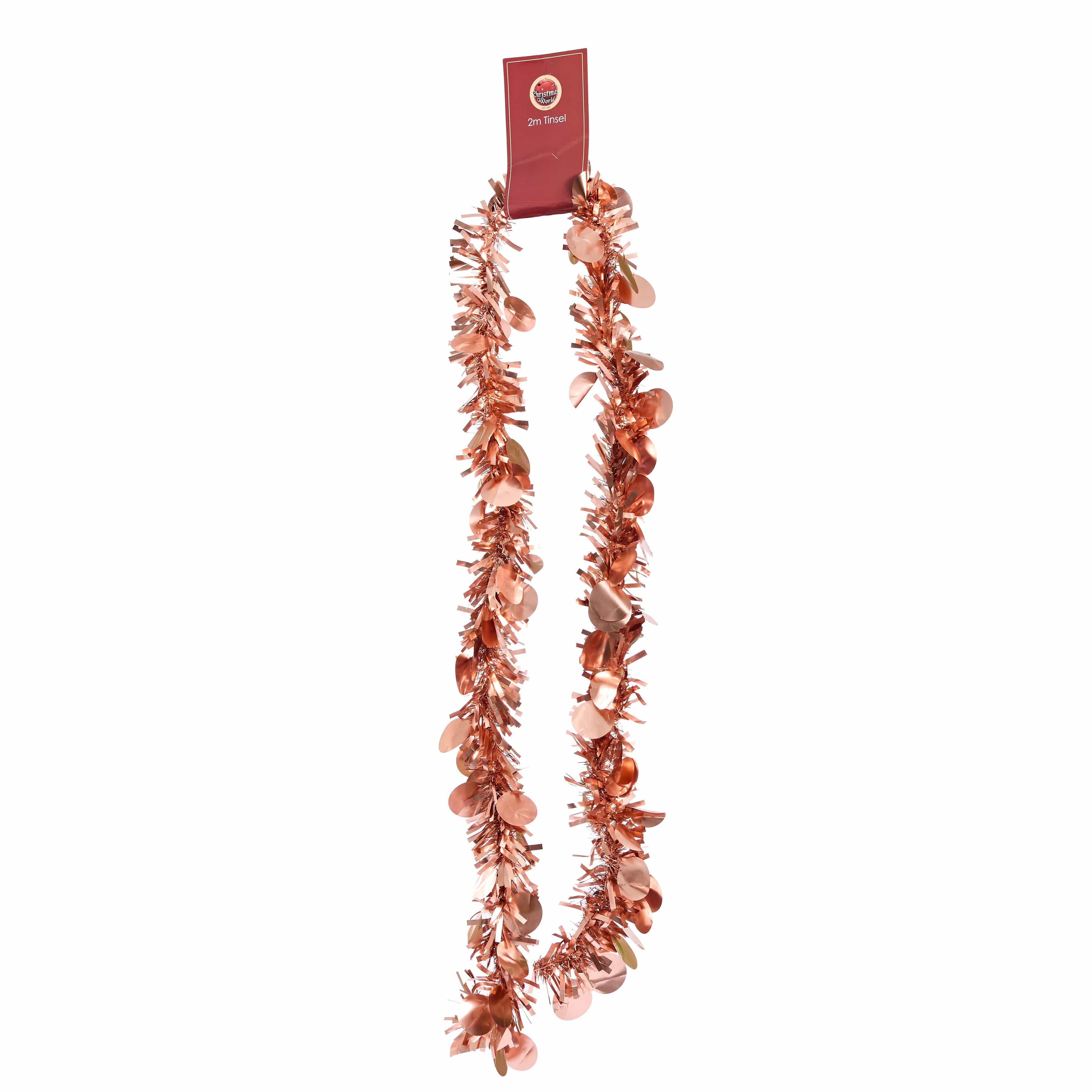 Rose Gold Tinsel (2m)