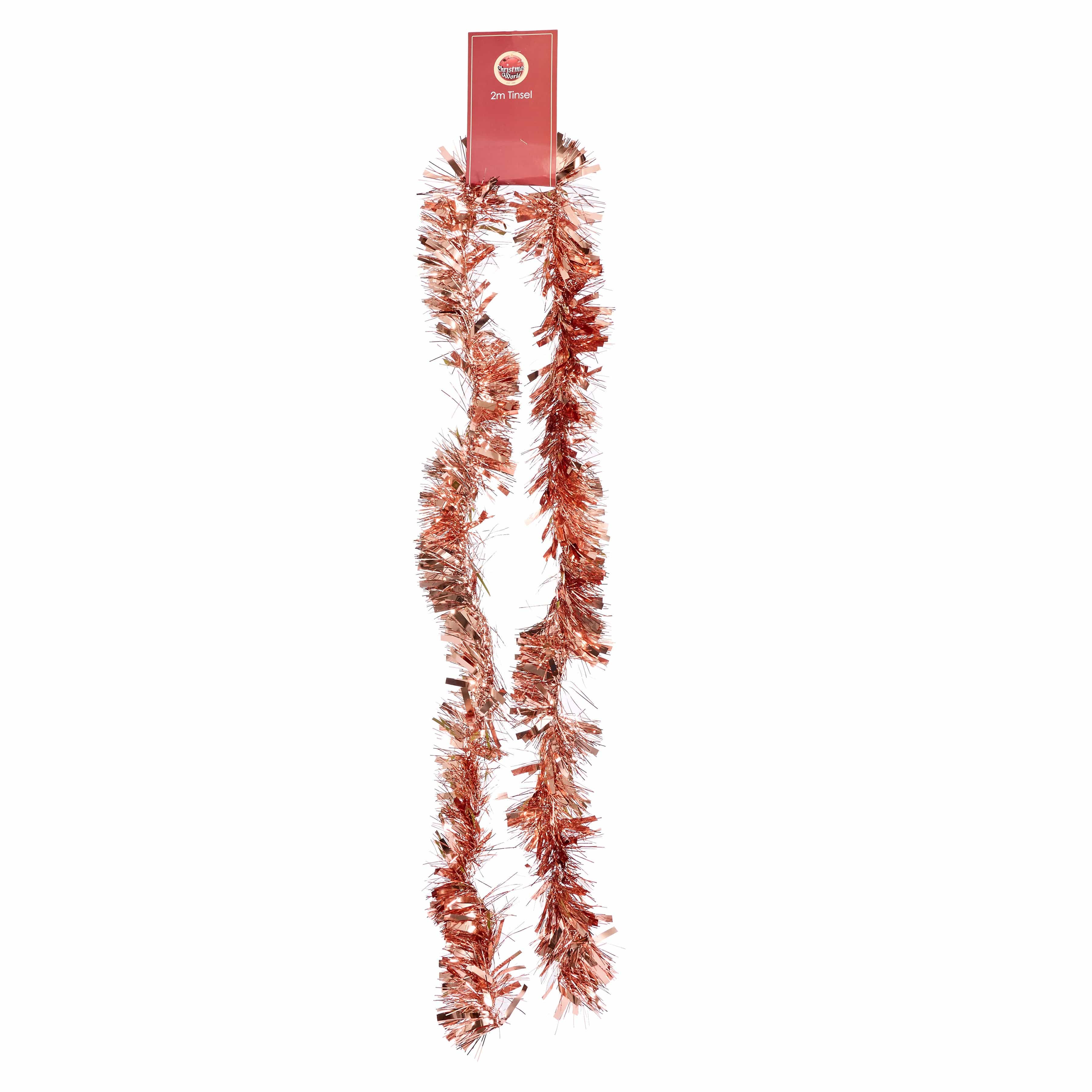 Rose Gold Tinsel (2m)