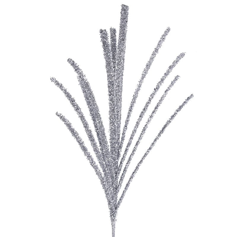 Silver Glitter Stem (72cm)