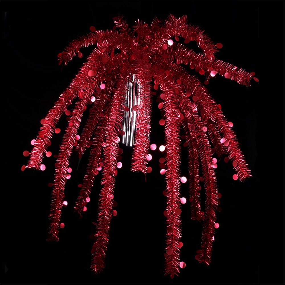 Tinsel Fountain 3 Asst R/W/S (90cm)