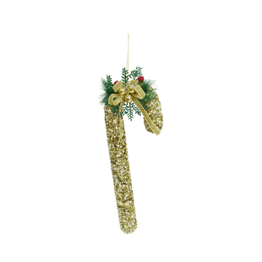 Sparkly Candycane with Pine Deco Assorted