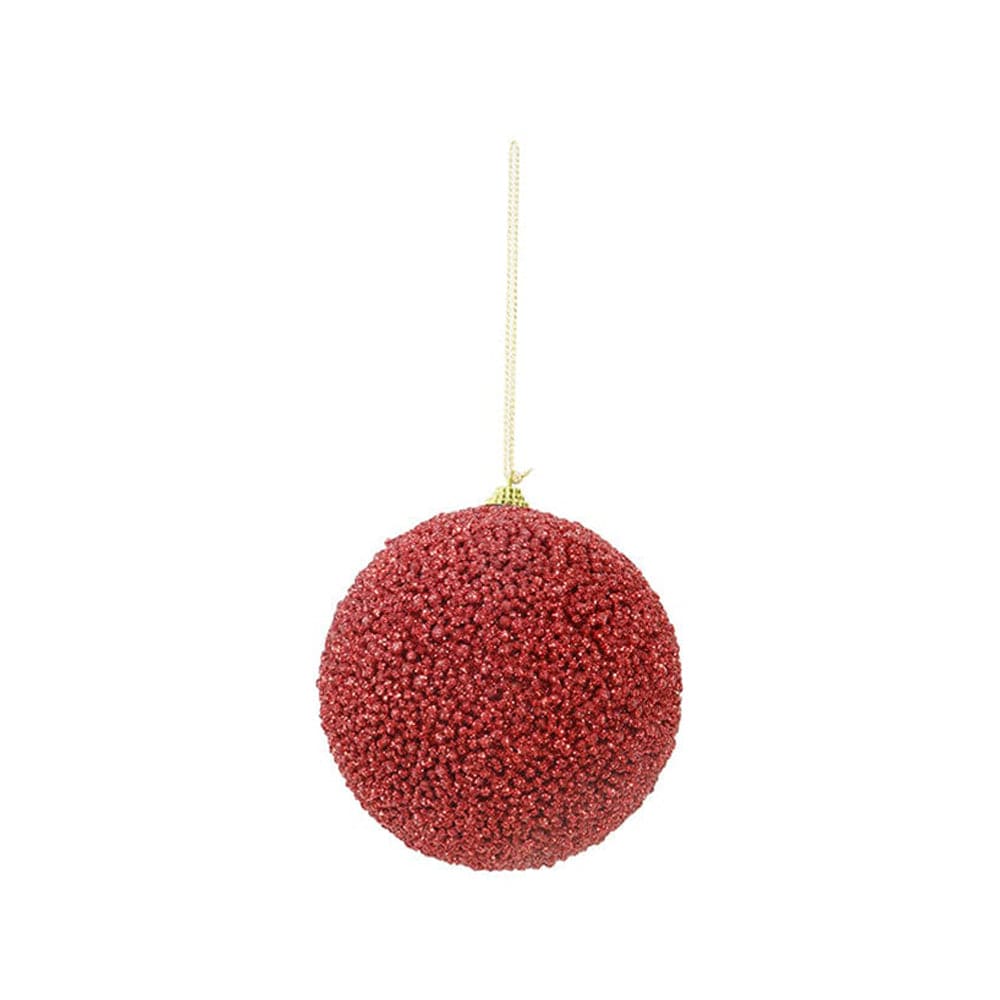 Sequin Glitter Bauble Asst (12cm)