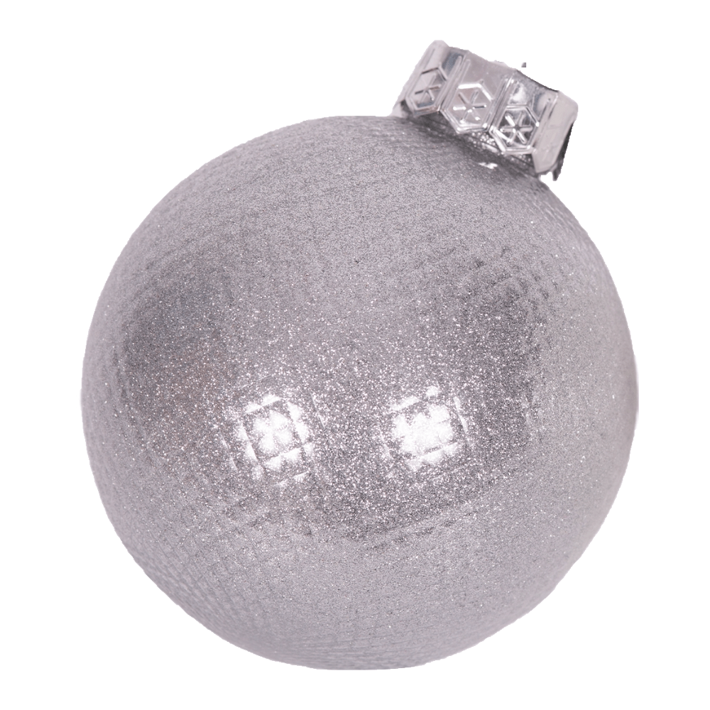 Silver Bauble (12cm)
